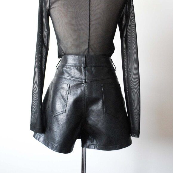 London Fog Vegan Leather Skort - Picture 5 of 5